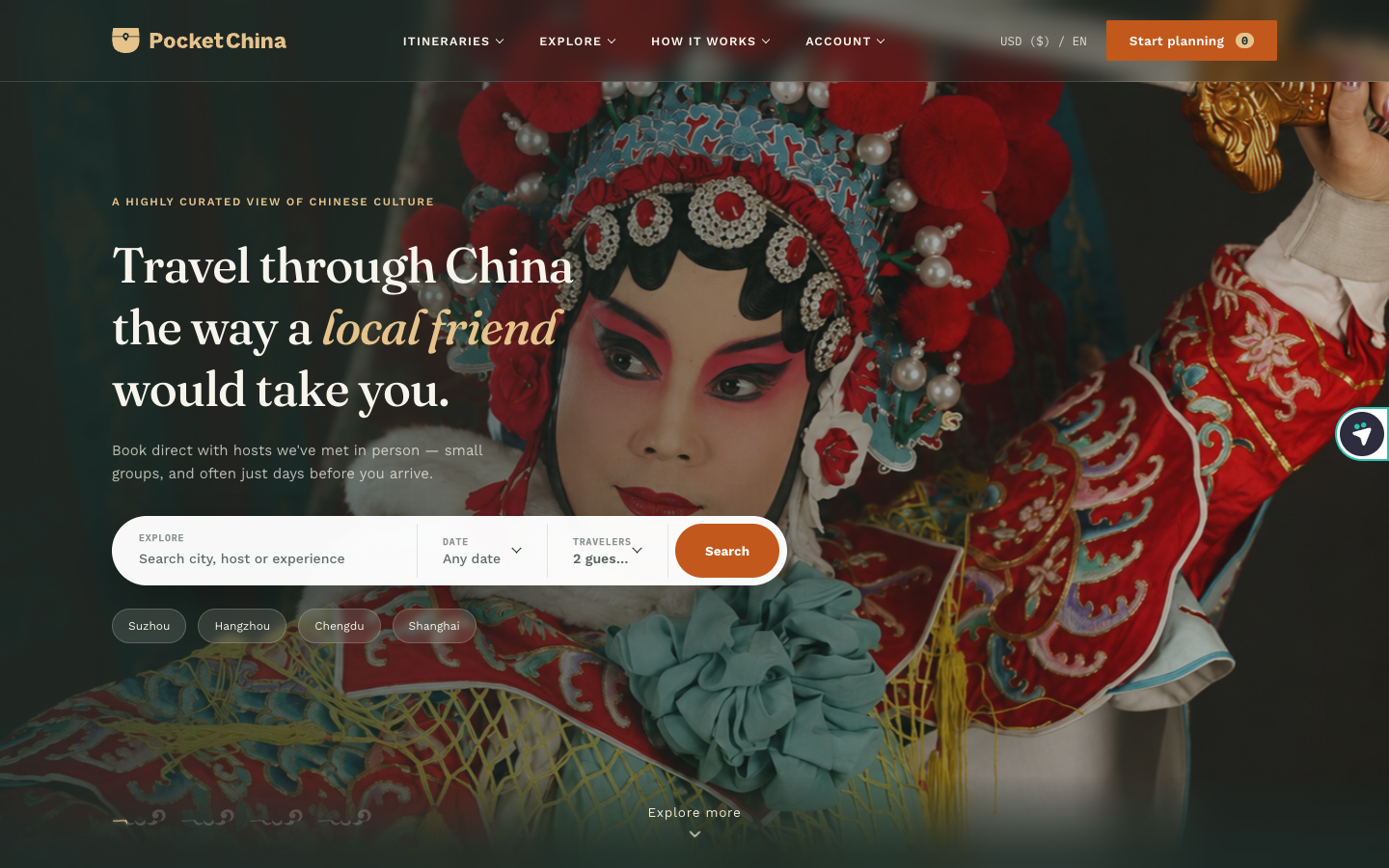 PocketChina project visual